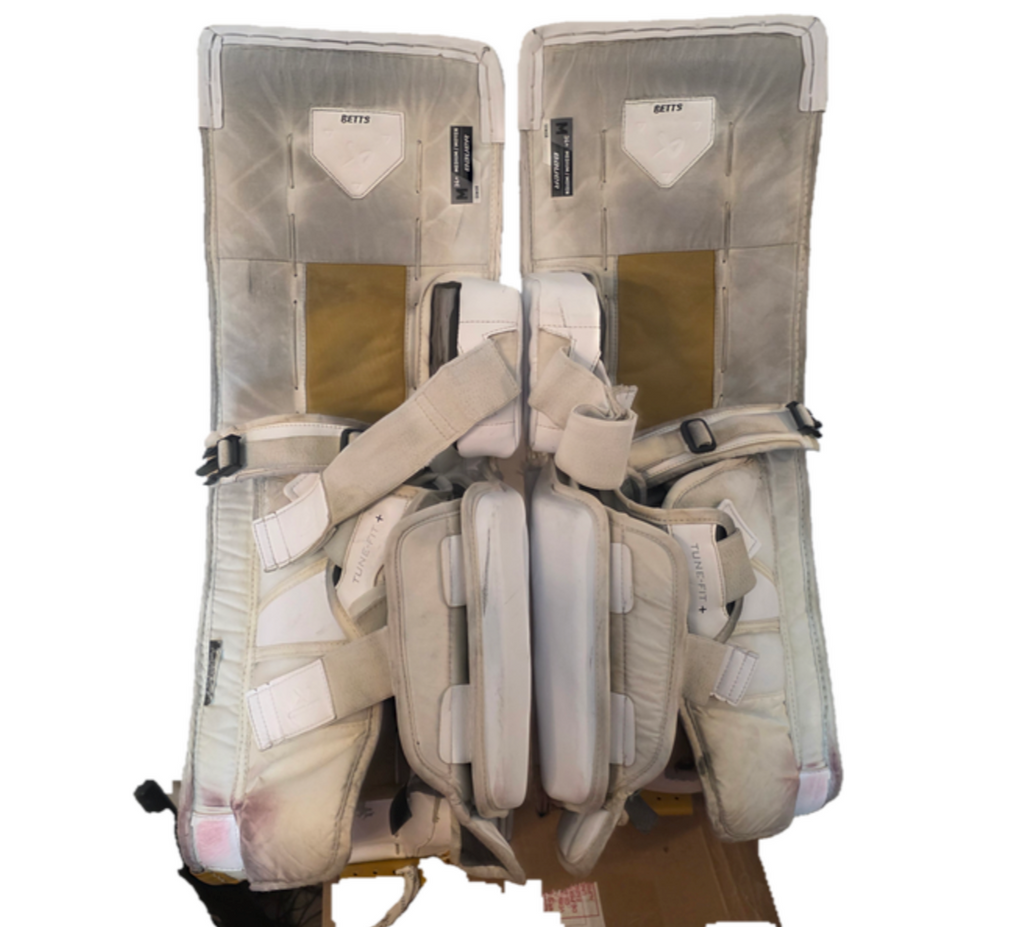 34" Bauer FlyLite Goalie Leg Pads Pro Stock -Medium(Used)