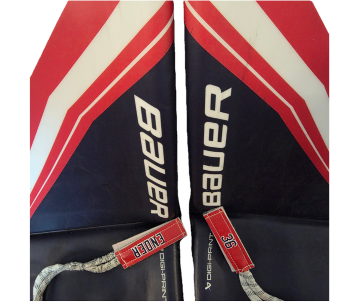 36" Bauer Hyperlite 2 Digi-Print Goalie Leg Pads Pro Stock -XL(Used)