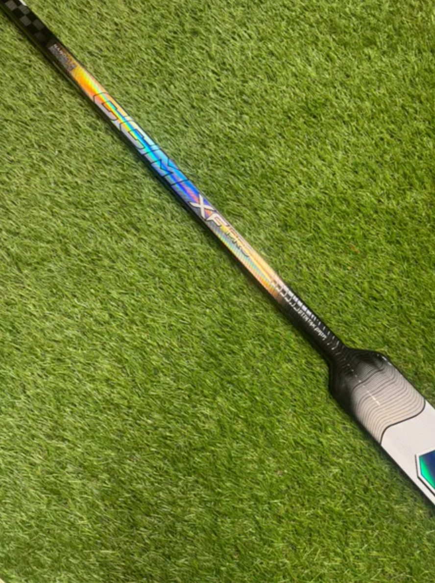 CCM XF Pro Regular Goalie Stick 26" Paddle Pro Stock (New)-Silver