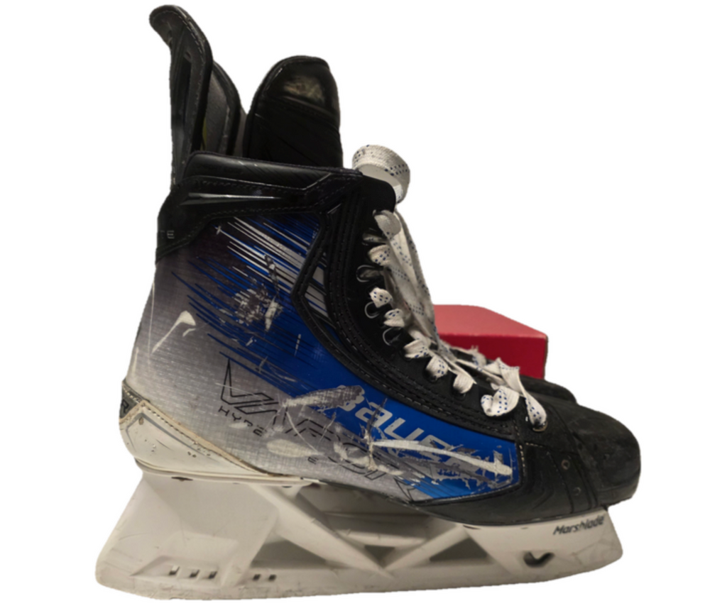 Blue Bauer Vapor Hyperlite 2 Hockey Skates Pro Stock 10 (Used)- 260731050-6