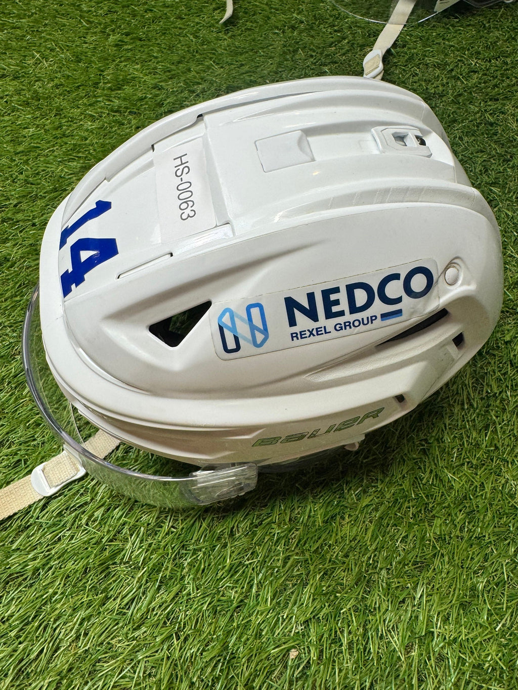 Medium Bauer Re-Akt 155 Helmet Pro Stock (Used)-HS-0063 - photo 2